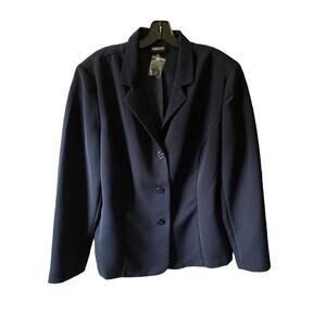 Metro Style Stretch Blazer Women Size20 T Unlined Career Long Slv Polyblend